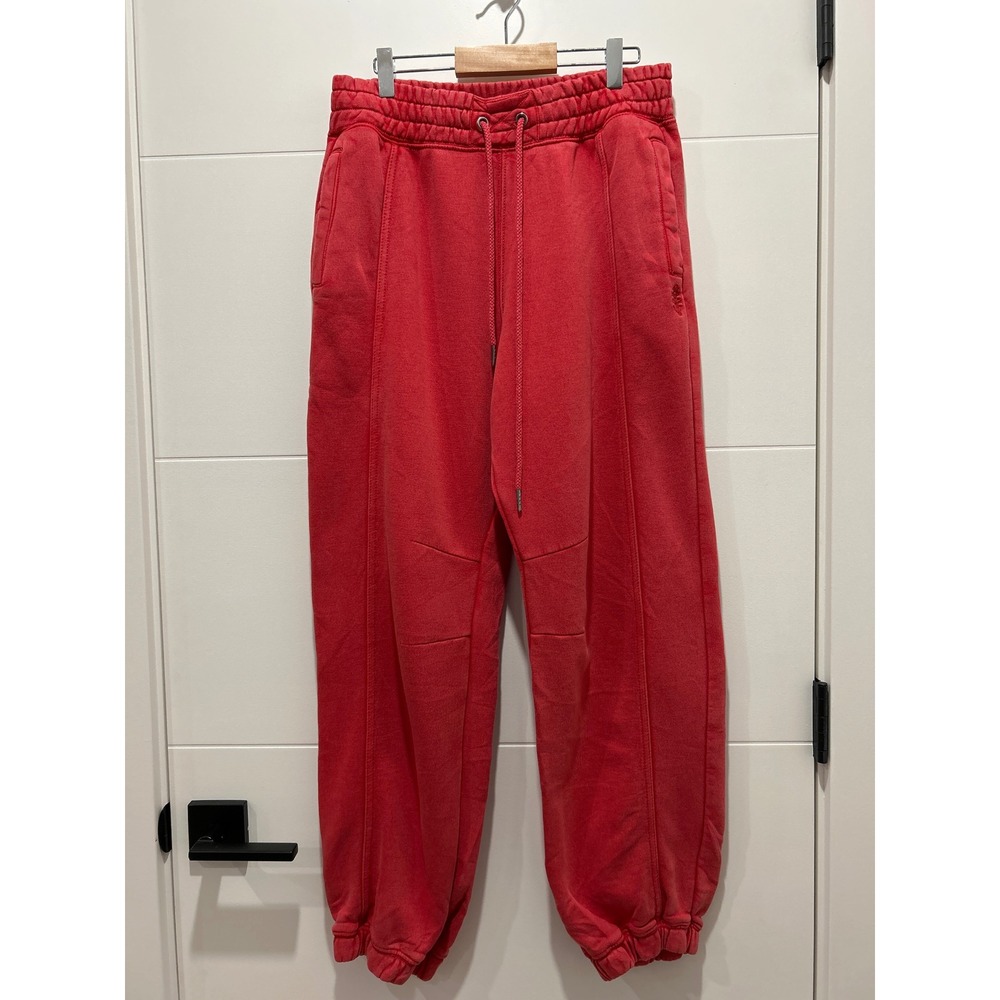 Free People FP Movement Red Seamed Jogger Sweatpants Women Size Medium